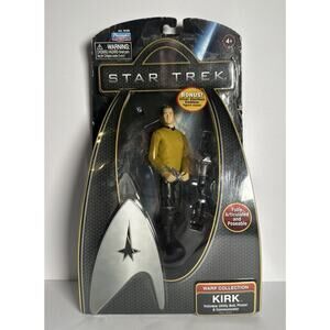 2009 Playmates Star Trek Movie Warp Collection Captain Kirk 6” Action Figure New
